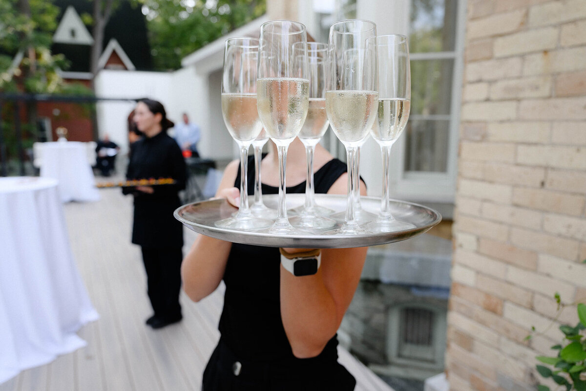 Champagne service on arrival